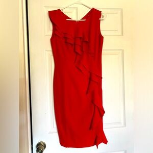 Calvin Klein red dress. Worn once. Great condition.